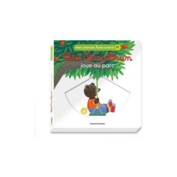 Image 1 of Petit Ours Brun joue au parc - Mon premier livre animé
