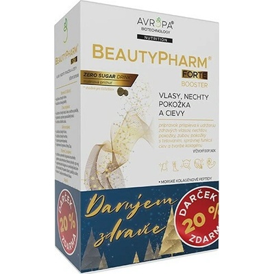 Avropa BeautyPharm Forte prášok, Vianoce 2025 malinová príchuť 252 g