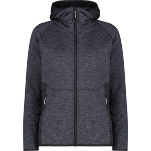 CMP Дамско поларено яке Cmp Women's Jacket Fix Hood Fleece jacket - Antracite Melange - размер 42 (EU) (105-6202-0115)