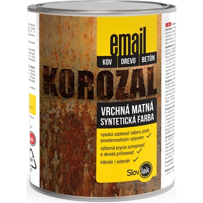 Slovlak Korozal email 3kg Čierny MAT
