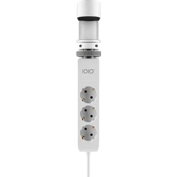 IOIO Кабелен удължител IOIO за монтаж на маса, 3 гнезда 1, 5 м, 2xUSB-A, 1xUSB-C, бял 41212 (41212)