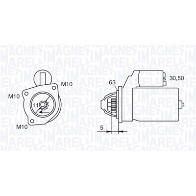Startér MAGNETI MARELLI 063721377010