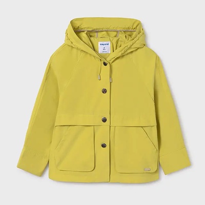 MAYORAL Яке против вятър в жълто-зелен цвят за момиче Mayoral с качулка