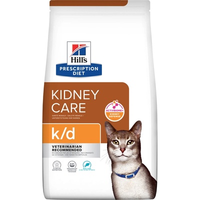 Hill's Prescription Diet K/D Péče o ledviny granule pro kočky s tuňákem 3 kg