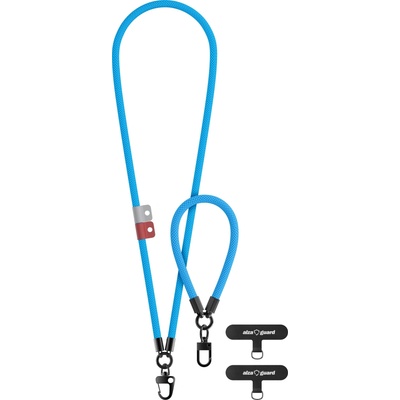 Snúrka na krk AlzaGuard Lanyard Set svetlo modrý AGDSLAES001L