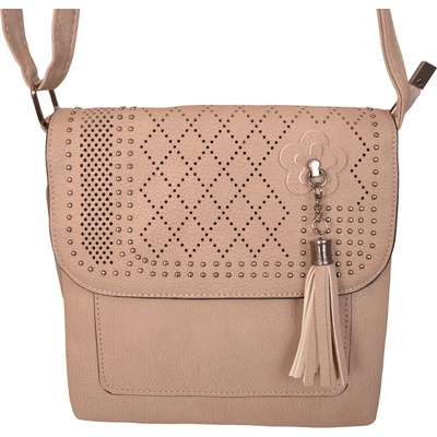 Nicole Brown elegantní kabelka JBFB 341 ŠEDOHNĚDÁ