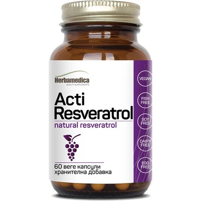 Herbamedica Acti Resveratrol, 200 mg, 60 капсули, Herbamedica