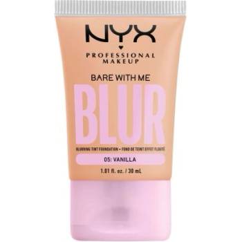 NYX Professional Makeup Bare With Me Blur Tint Foundation матиращ фон дьо тен със средно покритие 30 ml нюанс 05 Vanilla