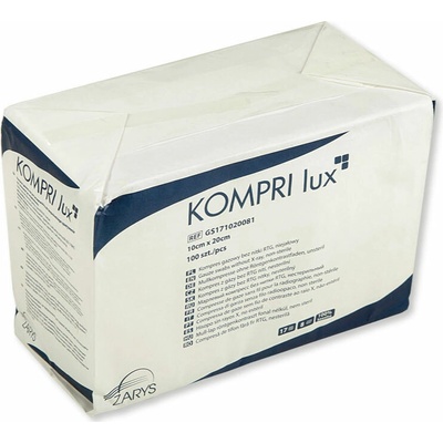 ZARYS OUTLINE KOMPRI LUX KOMPRES 17N RTG-17N 8W, Gázový obklad 10 x 10 cm, 100 ks