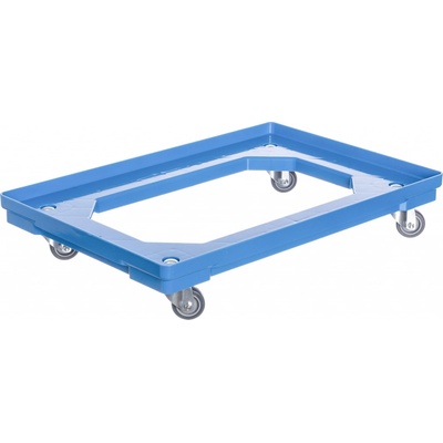 PK Group Vozík pod přepravky 4 otočná kolečka 50 mm polyuretan Barvy: Modrá