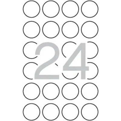 APLI Etikety, okrúhle, priemer: 40 mm, bezpečnostné, zaoblené rohy, APLI, 240 etikiet/bal