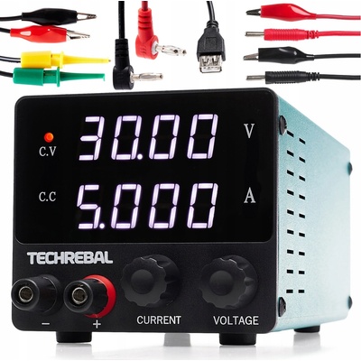 Laboratorní napájecí zdroj Techrebal BE31-486AC 150 W 0-5 A 0-30 V
