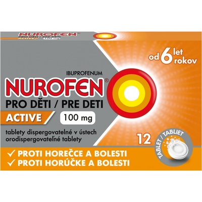 NUROFEN PRO DĚTI ACTIVE POR 100MG POR TBL DIS 12