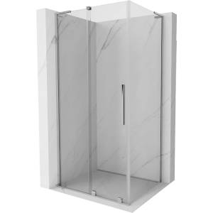 Mexen Velar L плъзгаща се душ кабина 120 x 70 см, прозрачна, хром - 871-120-070-03-01 (871-120-070-03-01)