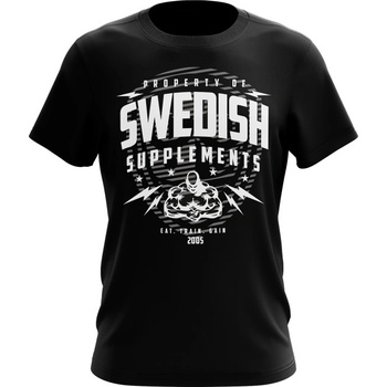 SWEDISH Supplements T-Shirt Logo / Black S