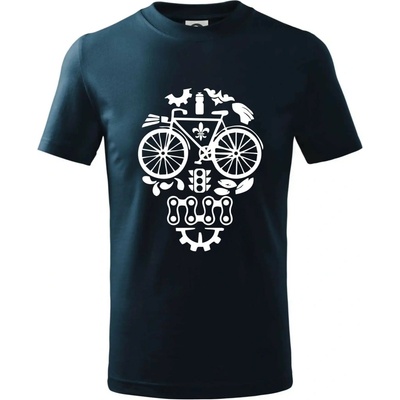 Bike lebka tričko detské tmavomodrá