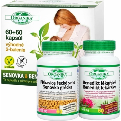 Organika pískavice & BENEDIKT 2 x 60 kapslí