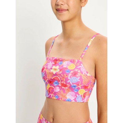 Modibodi Marine Dream Teen Swimwear Tankini Top Tropicana Crush horný diel