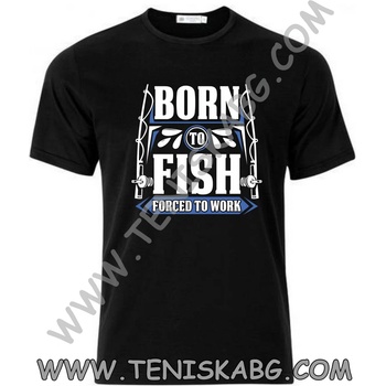 Fruit of the Loom Тениска - Born to fish