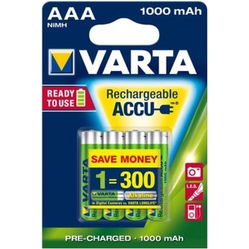 Varta Power AAA 1000 mAh 4ks 5703301404