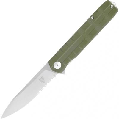 CobraTec Kuzio G10 OD Green Drop Serrated 01CT005