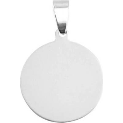 Šperky4U Ocelový přívěšek kulatý 25 mm DR1167 L