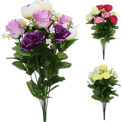 KYTICA RANUNKULUS RUŽA ANEMONE x12 50CM MIX F