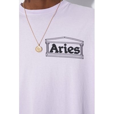 Aries Памучна тениска Aries Sunbleached Temple SS Tee (SUAR60030X)