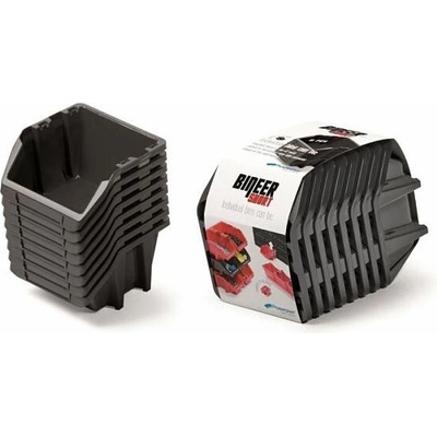 PROSPERPLAST Set plastových úložných boxů 8ks BINEER SHORT SET 206 x 118 x 144 cmčerný – Hledejceny.cz