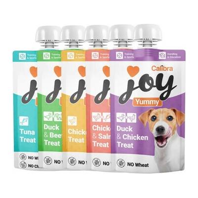 CALIBRA Joy Dog Yummy Sada masových past pro psy Mix příchutí 5 x 100 g