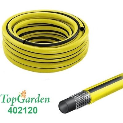 TopGarden Маркуч градински, трислоен, многосезонен с оплетка, TopGarden 402120, 1", 20 м (402120)