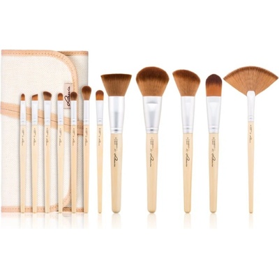Luvia Cosmetics Bamboo I štetec na pery 1 ks + II skosený štetec na očnú linku 1 ks + III vejárový štetec 1 ks + IV kontúrovací štetec 1 ks + V plochý štetec na očné tiene 1 ks + VI štetec na korektor