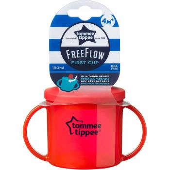 Tommee Tippee Бебешка чаша Tommee Tippee - Essential Basics First Cup, червена (TT.0074.002)