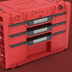Qbrick System Чекмеджен модул QBRICK SYSTEM PRIME Drawer 3 Toolbox Expert Red Ultra HD 65597 (SKRQPRIMD3ECZEPG011)