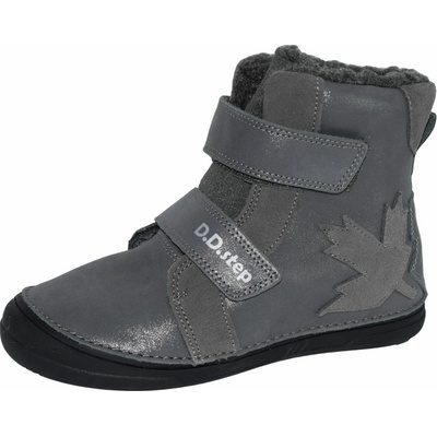 D.D.Step dívčí zimní obuv W078-52149L šedá