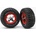 Traxxas колело 2.2/3.0", диск SCT сребърен-червен, гума KM2 (2) (2WD преден)
