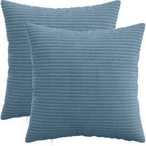 vidaXL Калъфка за възглавница 2 pcs HEERLEN Синьо 30 x 30 cm кордурой (907435)