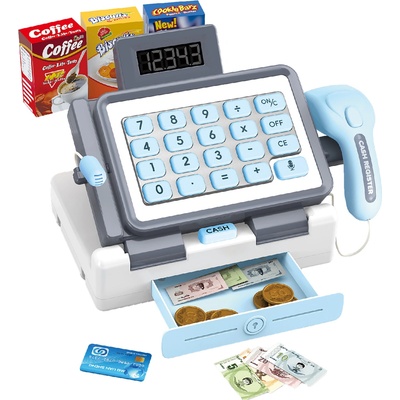 Wiky Pokladna s efekty modrá 25cm – Zboží Mobilmania