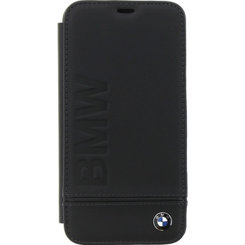 Pouzdro BMW Signature Book flip Apple iPhone X černé