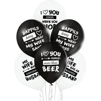 BRN_5000650 Godan Set balonů Best Wife Best Husband 30cm Best Wife