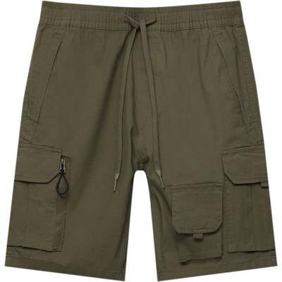 Pull&Bear Карго панталон зелено, размер M