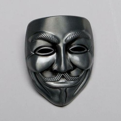 CC Fashion Přezka na opasek Guy Fawkes "Anonymous"