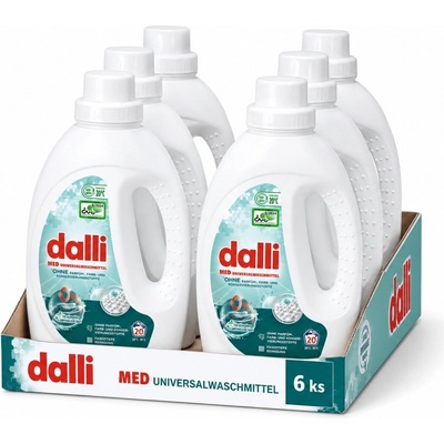 Dalli Med univerzální prací gel pro citlivou pokožku a alergiky 6 x 1,1 l 20 PD