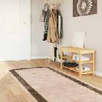 vidaXL Каса за килим MARSA Черно 80 x 250 cm Полиестер и PVC (42023332)