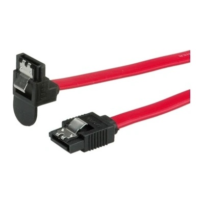 Roline 11.03. 1565 : : ROLINE SATA 6.0 Gbit-s кабел, ъглов, с щипки, 1.0 м (ROLINE 11.03.1565)