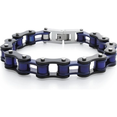BM Jewellery Dámský náramek motocyklový řetěz purple/black S618210