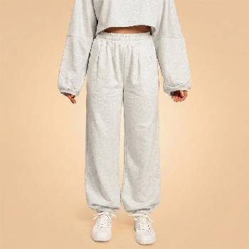 GymBeam BeastPink Дамско долнище на анцуг Bliss Grey XL