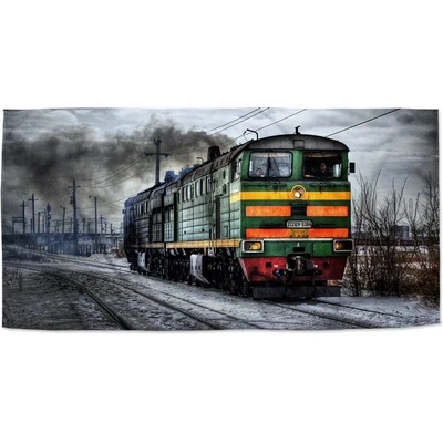 Sablio Ručník s potiskem Lokomotiva 50 x 100 cm