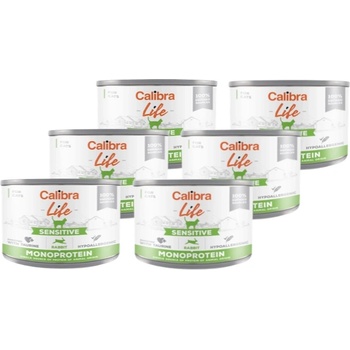 Calibra Cat Life Sensitive Rabbit 6x200г
