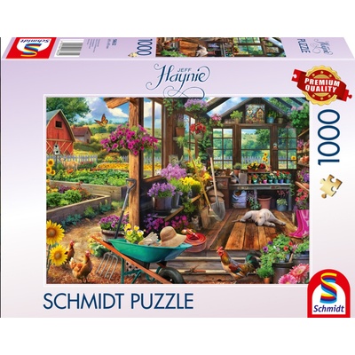 Schmidt Spiele Пъзел Schmidt от 1000 части - Градинска къщичка (58632)